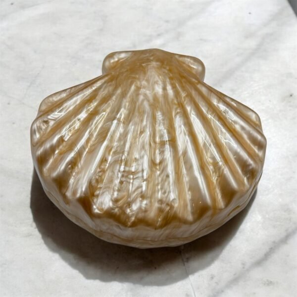 BOLSA DE CONCHA RESINADA - CARAMELO - Image 4